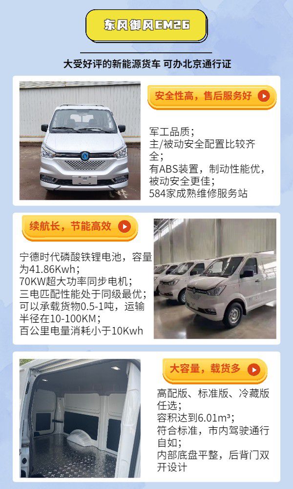 新能源货车北京租赁拉货成本低充电快开云 开云体育平台(图4)