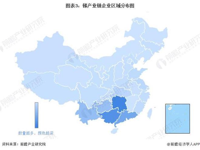 Kaiyun 开云【干货】锑行业产业链全景梳理及区域热力地图(图3)